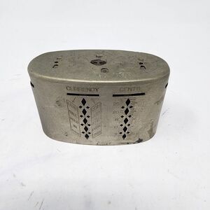 Wealthometer Antique Steel Coin‎ Bank The Automatic Recording Safe Co. Chicago